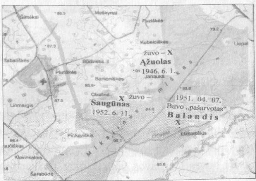 Partizano Antano Šiupienio-Saugūno žūties vieta